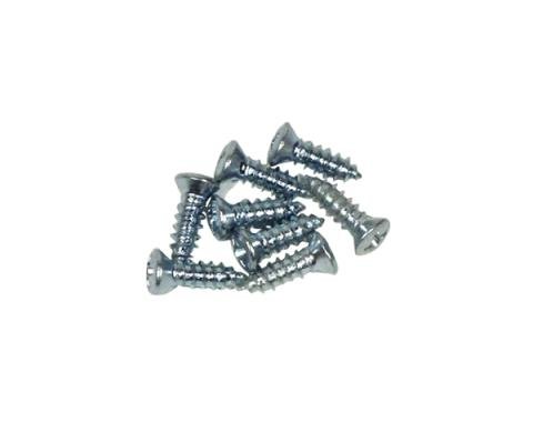 Redline Restomotive® 1963 (Late) Chevrolet Corvette 8 Piece Headlight Bezel Screw Set