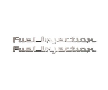 Corvette Front Fender Emblems, Fuel Injection, 1957