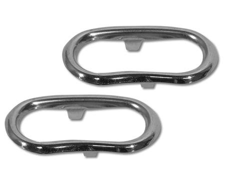 Corvette Open Knob Bezels, Door Panel, 1958-1961