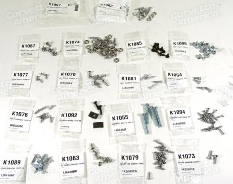 Corvette Interior Screw Kit, Coupe, 1964
