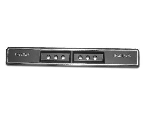 Corvette Fiber Optics Console Trim Plate, 1969-1971