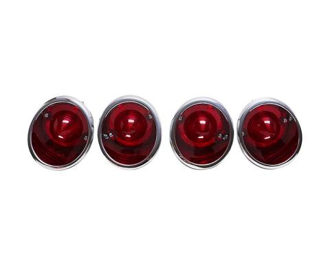 63-67 Corvette Tail Light Assembly, Set of 4