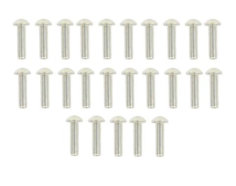 Corvette Body Assembly Rivets, 25 Piece, Round Head 1/8" X 1/2", 1953-1962
