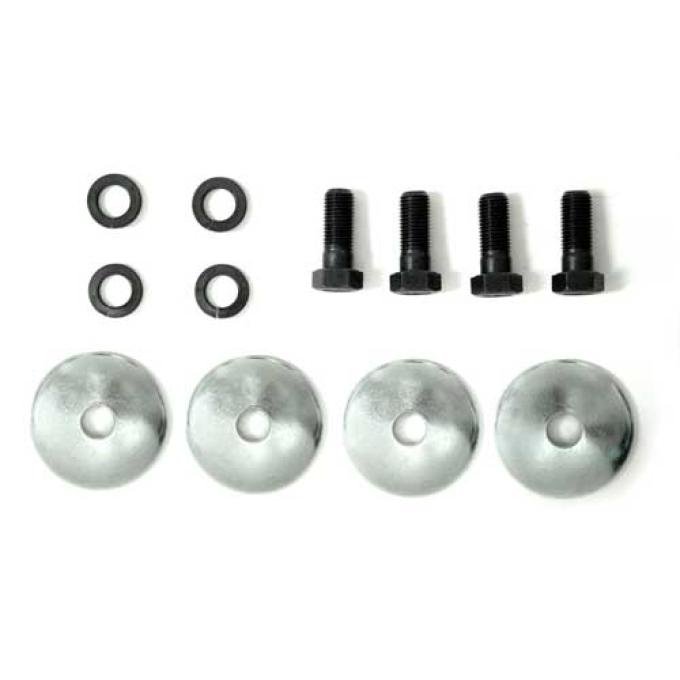 Corvette Lower A-Arm Bushing Retainer Bolts & Lock Washers, 12 Piece Set, 1963-1982