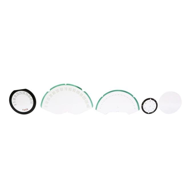 Trim Parts 1953-54 Chevorlet Corvette 10-Piece Instrument Lens Set, Each 5140