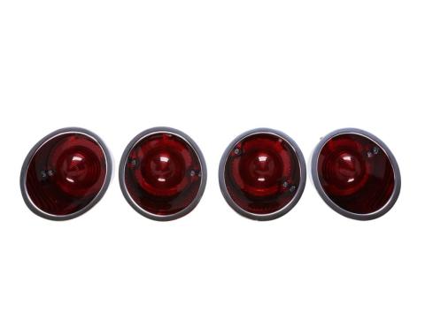 Trim Parts 1961-62 Chevrolet Corvette Set of 4 Rear Tail Light Assemblies, Each 5309