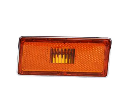 Trim Parts 1973-1974 Early Chevrolet Corvette Left Hand Front Marker Light Assembly, Each 5343