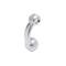 1968-76 Chevrolet Corvette Hardtop Rear View Mirror Ballstud
