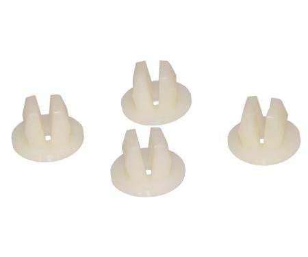 Redline Restomotive® 1963-1973 Chevrolet Corvette 4 Piece Rear License Bezel Plastic Nuts