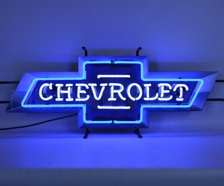 Neonetics Standard Size Neon Signs, Chevrolet Bowtie Neon Sign with Backing