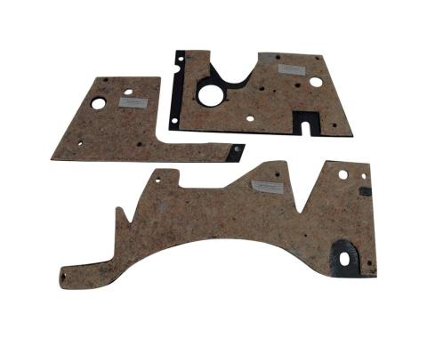 Corvette Firewall Insulation Set, 3 Piece, 1958-1961