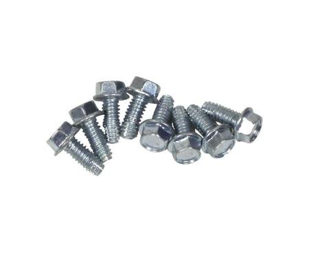 Corvette Hdlght Bucket-Housing Screws, 8 Piece, 1963