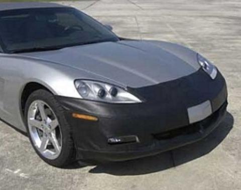 Corvette Nose Mask, Colgan, "Carbon Fiber Look" Vinyl, With License Plate Opening, 2005-2013