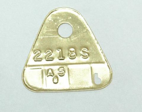 Corvette Carburetor ID Tag, 2218S, 1955