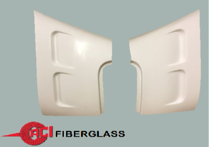 ACI Fiberglass 1963-1964 Chevrolet Corvette Door Hinge Repair Pillar Pockets YKF020