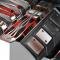 American Car Craft 2010-2015 Camaro SS - Fuel Rail Covers Laser-cut True Flame 2Pc, Polished Stainless Steel with Brushed Inlay 103012