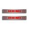 Challenger/Charger/Magnum/300 SRT 8 Fuel Rail Covers Polished/Perforated "HEMI" Illuminated 2008-2011 153035F