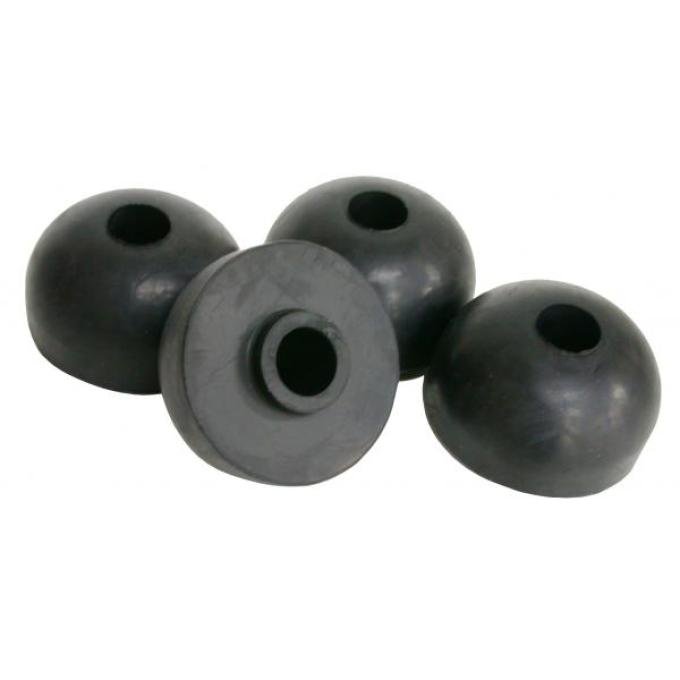 Redline Restomotive® 1963-1982 Chevrolet Corvette 4 Piece Rubber Rear Spring Cushion Set