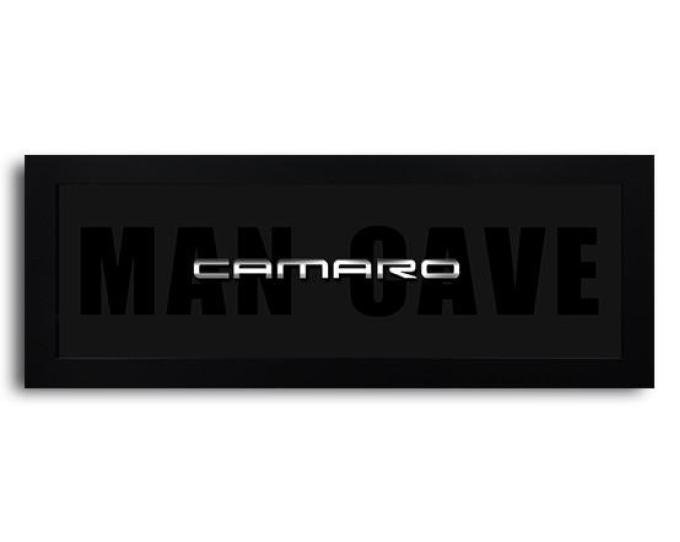 Generation 4 Camaro Script Framed Man Cave