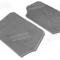 CA 1990-1993 Chevrolet Corvette Front Speaker Cover Carpets Pile