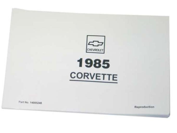 Corvette Owners Manual, 1985