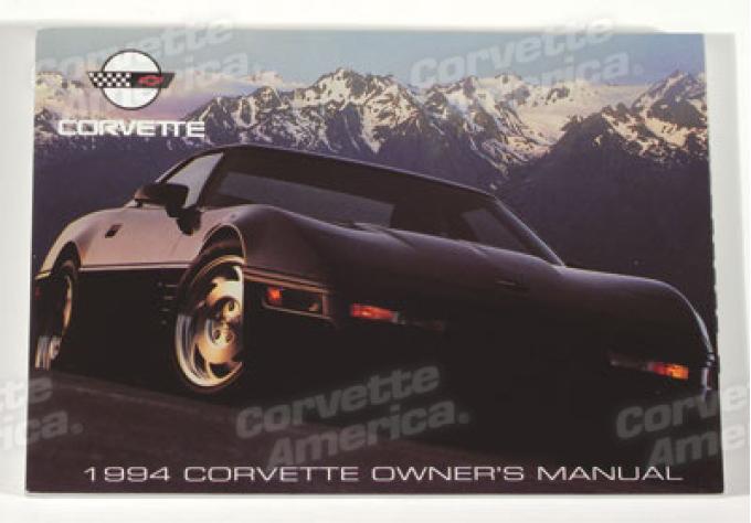 Corvette Owners Manual, 1994, NQP
