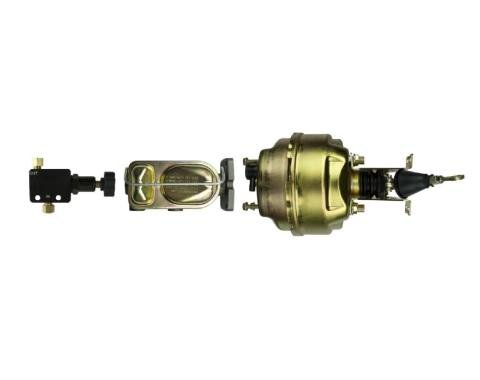 Right Stuff Disc front / Disc rear Mopar 8" dual booster, master cylinder With mounting brackets and adjustable proportioning valve G80011501