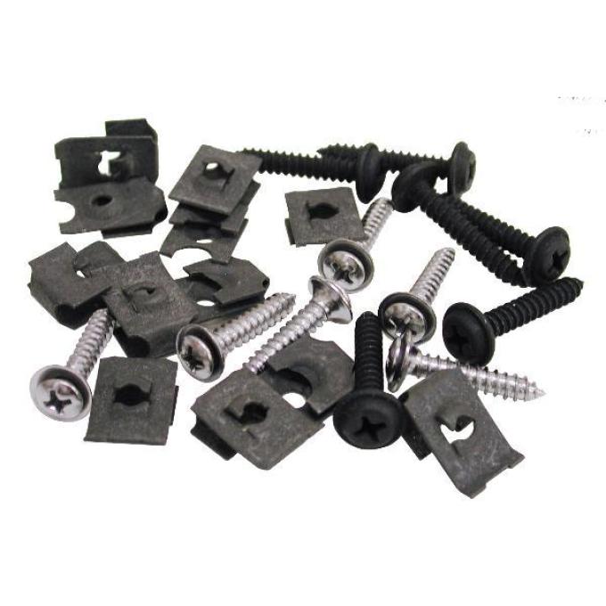 Redline Restomotive® 1971-1972 Chevrolet Corvette 24 Piece Grille Mount Screw & Nut Set
