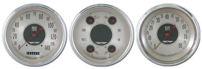 Classic Instruments American Nickel 3 Gauge Set AN53SLC