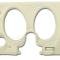 CA 1974-1976 Chevrolet Corvette Dash Pad Lower LH with Air Conditioner