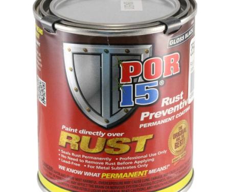 Rust Preventive Paint, Gloss Black, POR-15, Pint