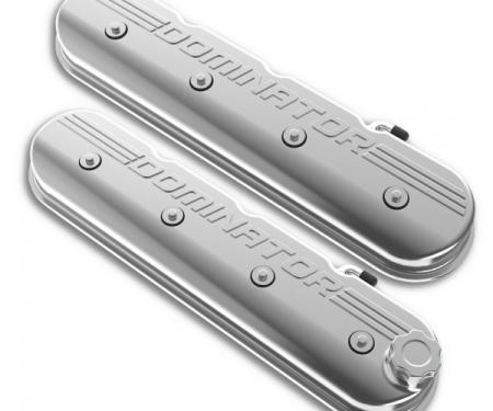 Holley Aluminum Tall LS Valve Covers, "Dominator" Polished | 241-119 1997-2013