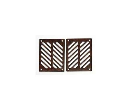 Corvette Convertible Speaker Covers, Rear, Burlwood, 1986-1989
