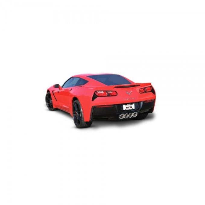 Borla Exhaust Systems ATAK Rear Section 2.75" Exhaust, 4 4.25'' Angle Round Tips, w/o NPP, Eliminates AFM Valves| 11881 Corvette 2014-2016