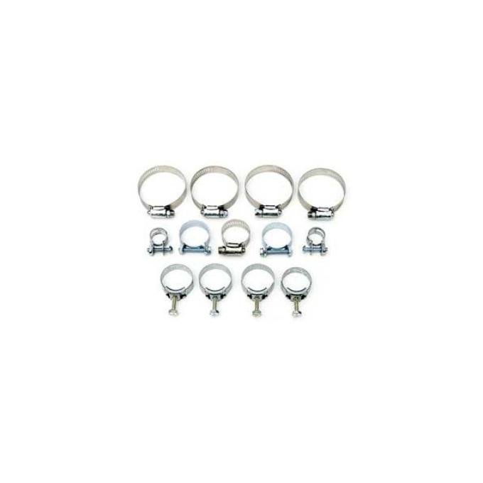 Corvette Radiator/Heater Hose Clamp Kit, With 454ci & Without Air Conditioning, 1971-1972