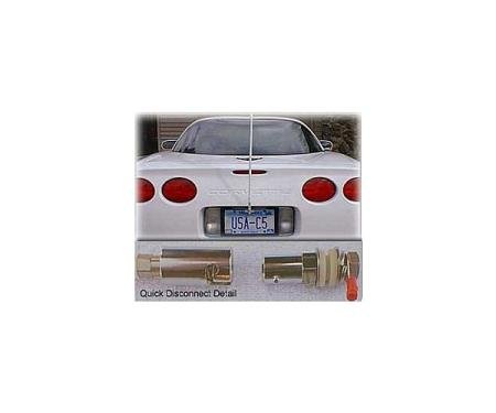 Corvette CB NGP Antenna System, With Quick Disconnect & Black Antenna Mast, 1997-2004