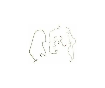 Corvette Brake Line Kit, With Power Brakes, Steel, 1970-1973