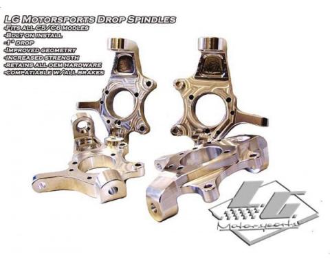 Corvette LG Motorsports Billet Drop Spindles, 1997-2013