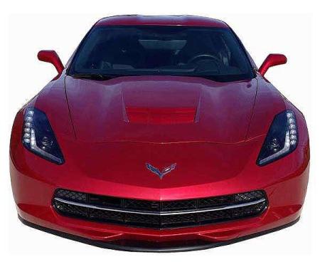 Corvette Stingray Painted Body Color Front Splitter, Stage 1, 2014-2018
