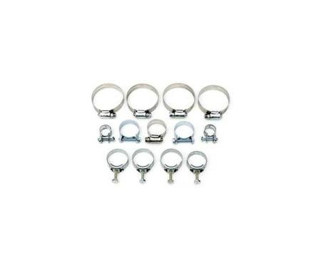 Corvette Radiator/Heater Hose Clamp Kit, With 454ci & Without Air Conditioning, 1971-1972