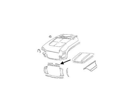 Corvette Upper Radiator Support Bonding Strip, Left, 1956-1957