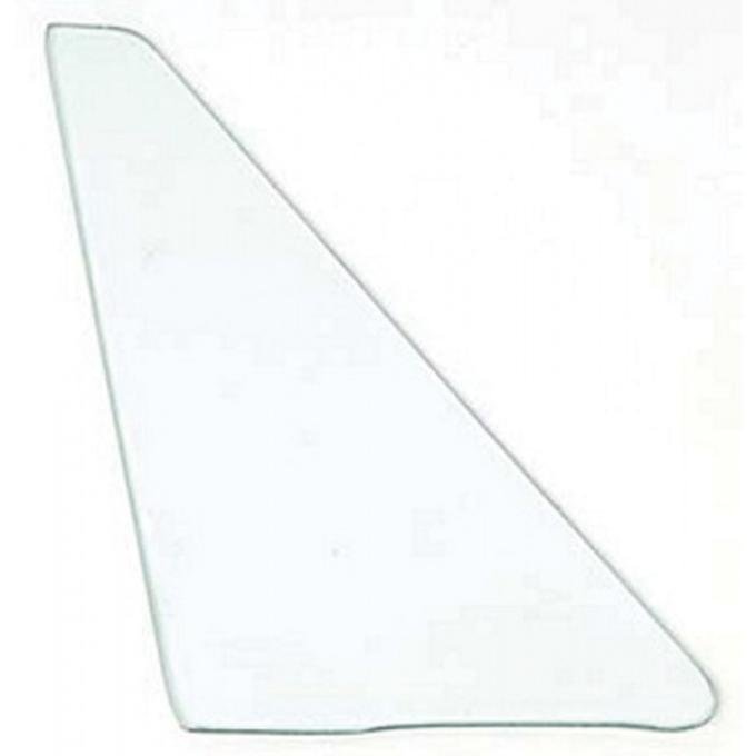 Corvette Vent Glass, Non Date-Coded, Convertible, Clear, Left, 1963-1967