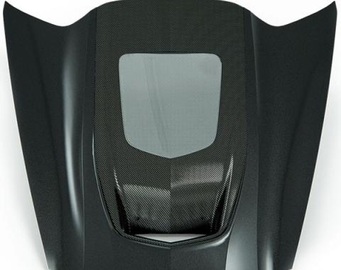 Zero7 Extractor Carbon Fiber Window Hood, Exposed Carbon Cowl | 45-8-023 Corvette 2014-2017