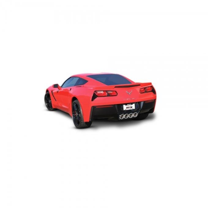 Borla Exhaust Systems ATAK Rear Section 2.75" Exhaust, 4-4.25'' Angle Intercooled Round Tips, w/o NPP, Eliminates AFM Valves| 11869 Corvette 2014-2016