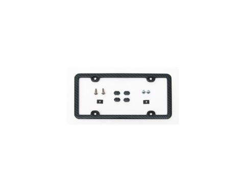 Corvette License Plate Frame, Carbon Fiber, Altec