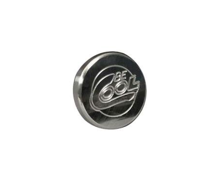 Corvette Radiator Cap, Round, With Polished Finish, Be Cool,1955-1989