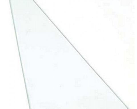Corvette Vent Glass, Non Date-Coded, Convertible, Clear, Left, 1963-1967