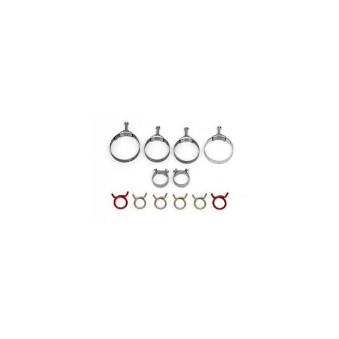 Corvette Radiator/Heater Hose Clamp Kit, With 427ci & Air Conditioning, 1966-1967