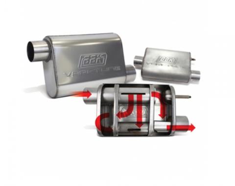 Corvette BBK 2-1/2" Vari-Tune Adjustable Stainless Steel Performance Muffler, Offset