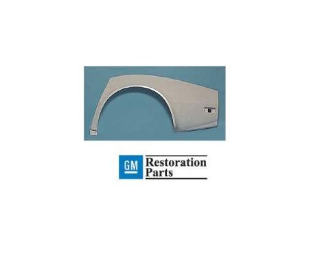 Corvette Rear Quarter Panel, Left (Press Molded) Gm Restrtn, 1974-1982
